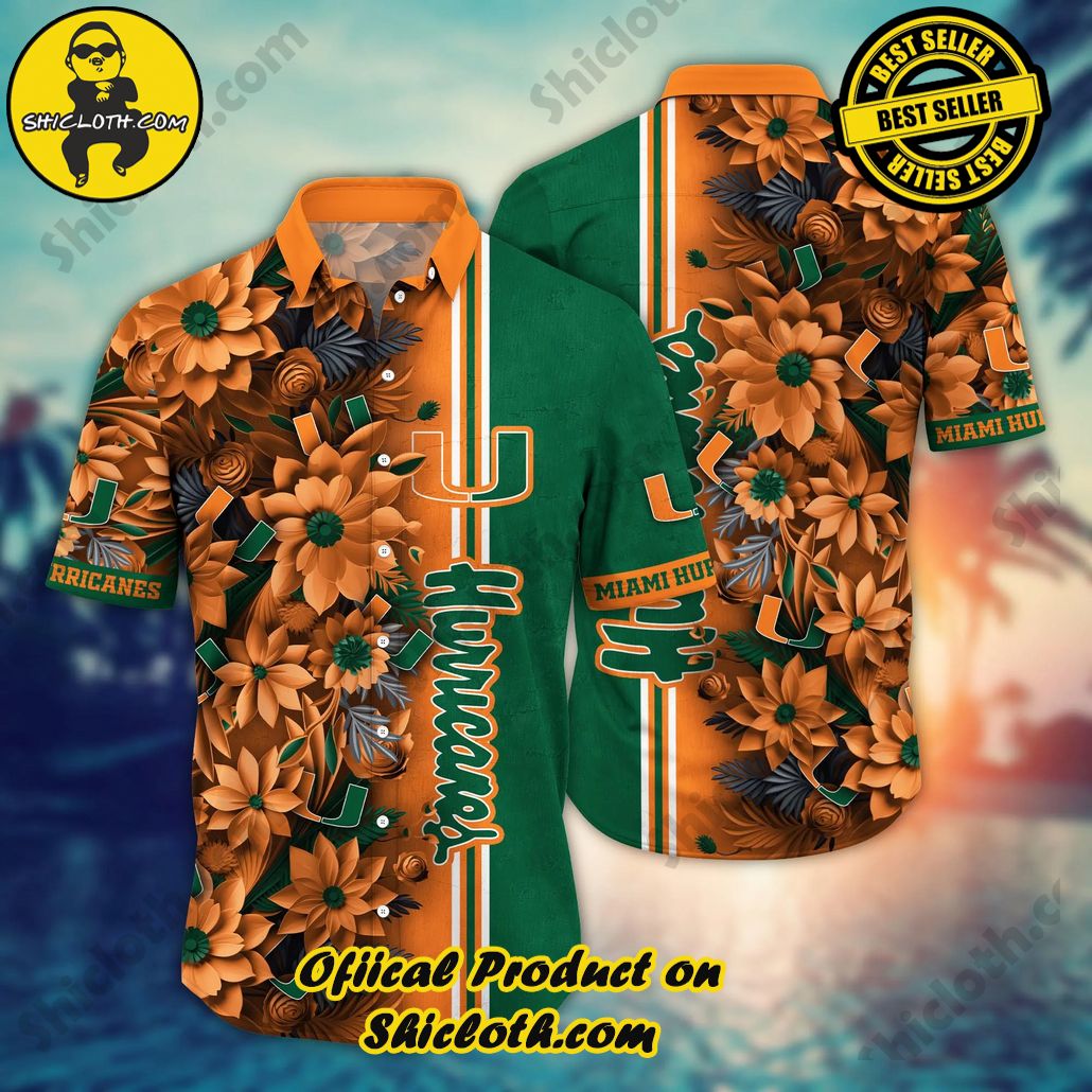 Shicloth Beach Shirts: The Perfect Way to Beat the Heat 46 Miami Hurricanes NCAA Hawaiian Shirt Custom Summer Nights Aloha Shirt