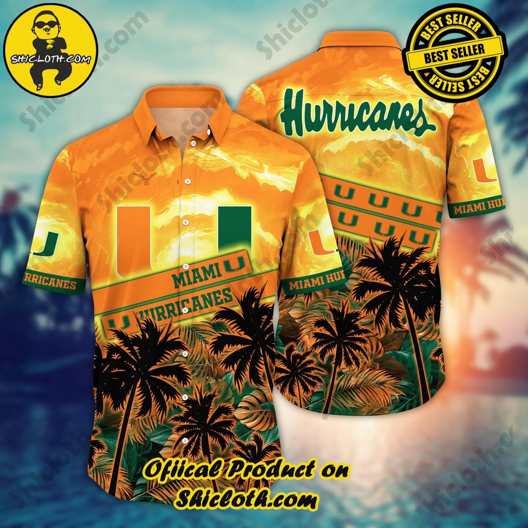 Shicloth Beach Shirts: The Perfect Way to Beat the Heat 47 Miami Hurricanes NCAA Hawaiian Shirt Sunlit Aloha Shirt