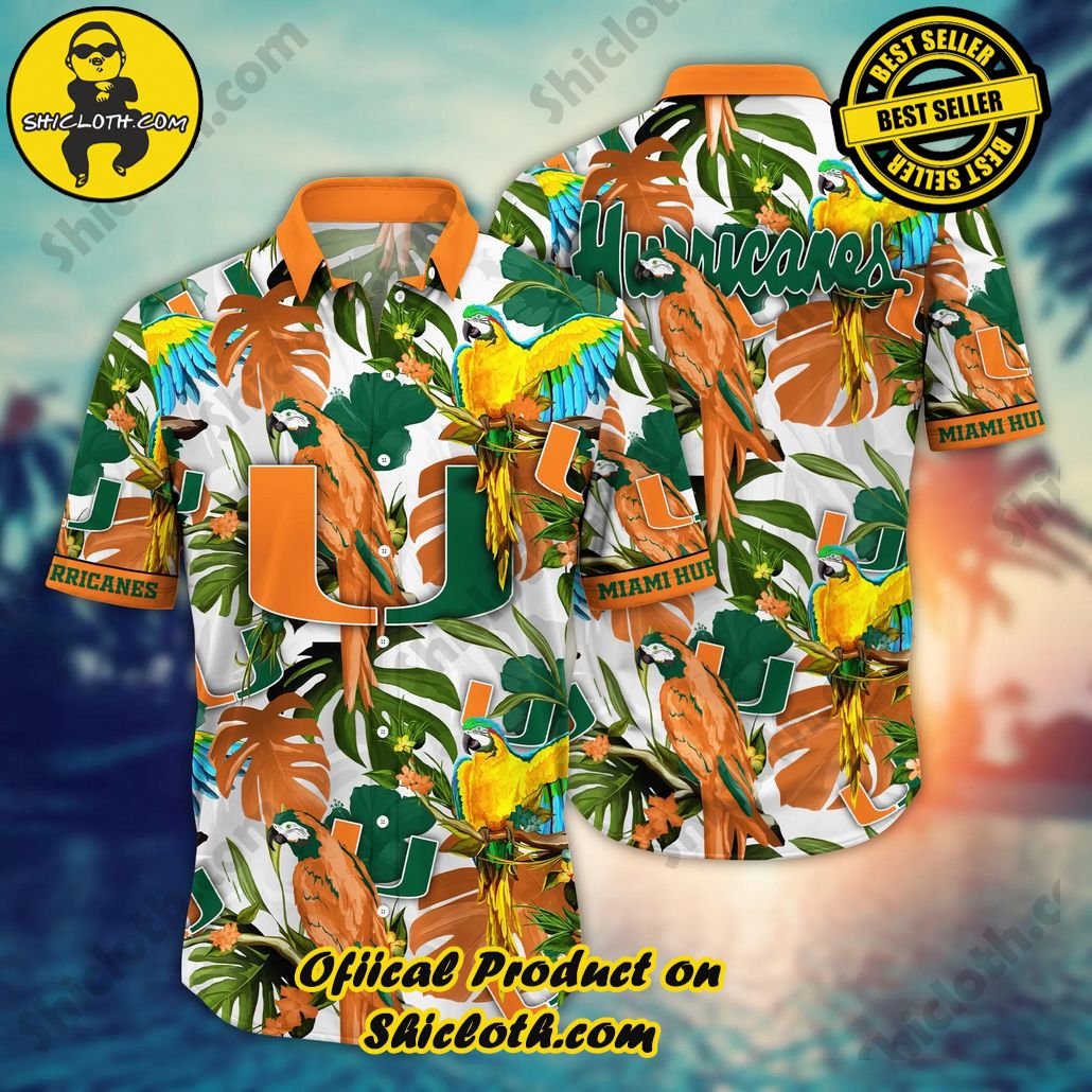 Shicloth Beach Shirts: The Perfect Way to Beat the Heat 48 Miami Hurricanes NCAA Hawaiian Shirt Vacation Spotstime Aloha Shirt