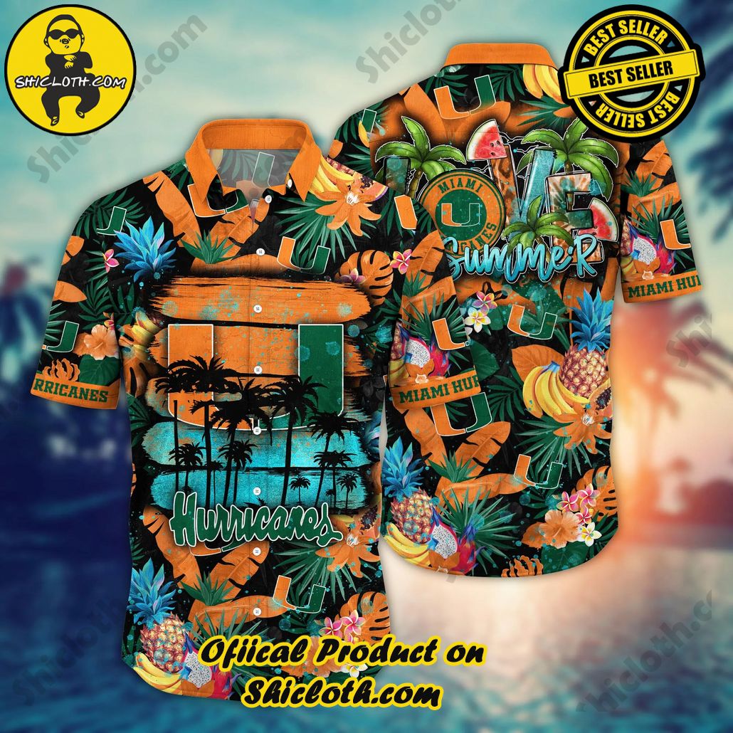 Shicloth Beach Shirts: The Perfect Way to Beat the Heat 49 Miami Hurricanes NCAA Hawaiian Shirt Warmthtime Aloha Shirt