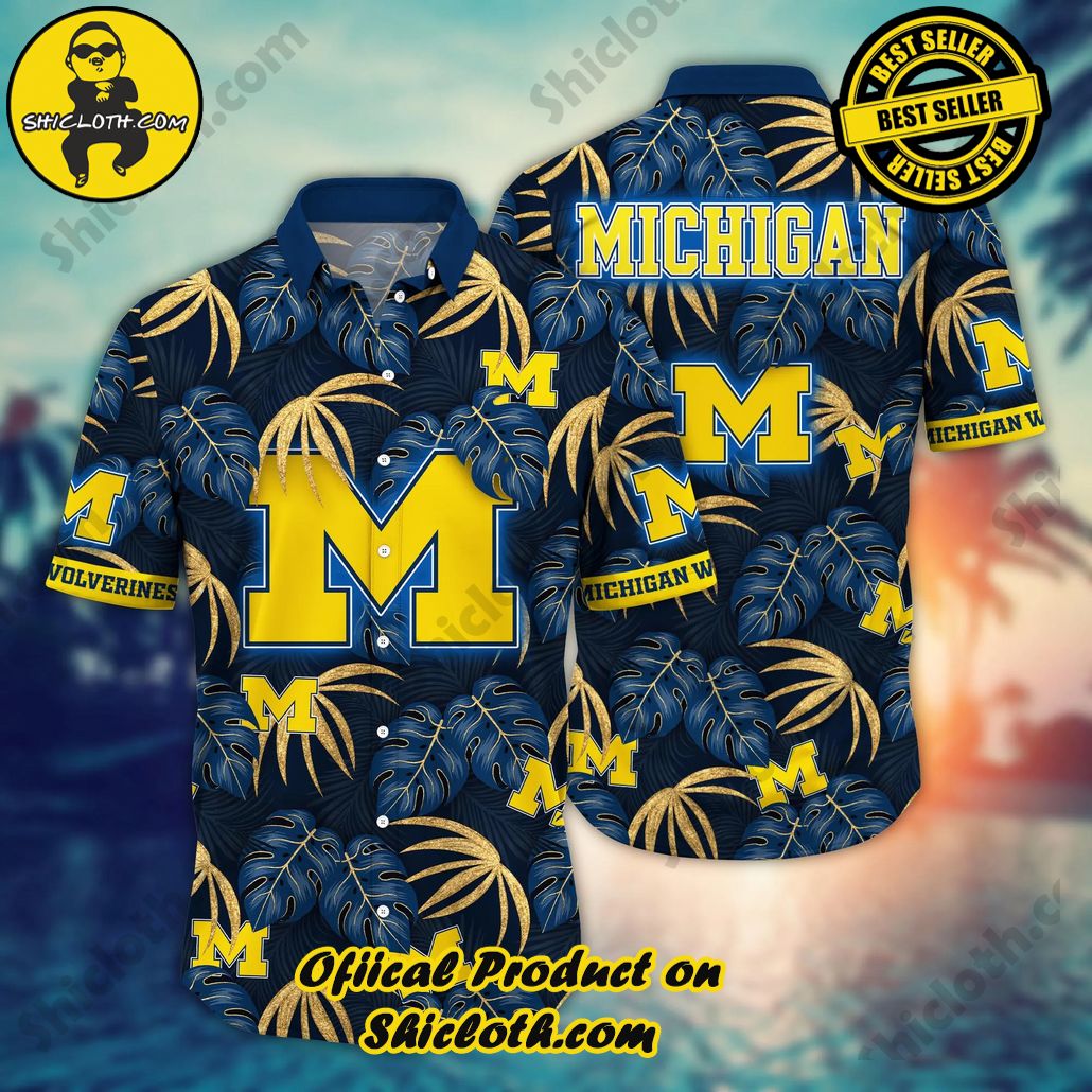Shicloth Beach Shirts: The Perfect Way to Beat the Heat 59 Michigan Wolverines NCAA Hawaiian Shirt Sea Breeze Aloha Shirt