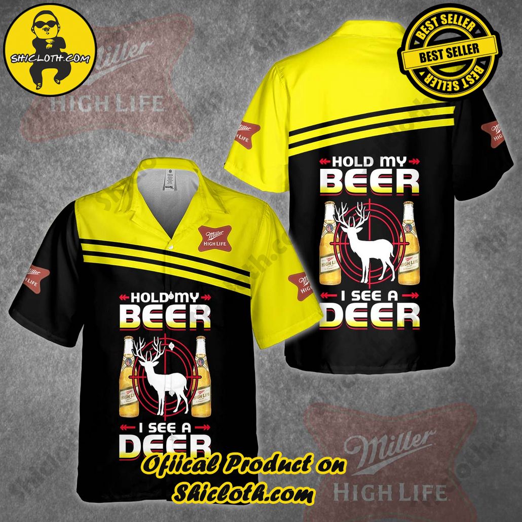Unleash Your Inner Islander: Shicloth's Hawaiian Beach Shirts For Men 60 Miller Highlife Hunting Deer Hawaiian Beach Shirts For Men