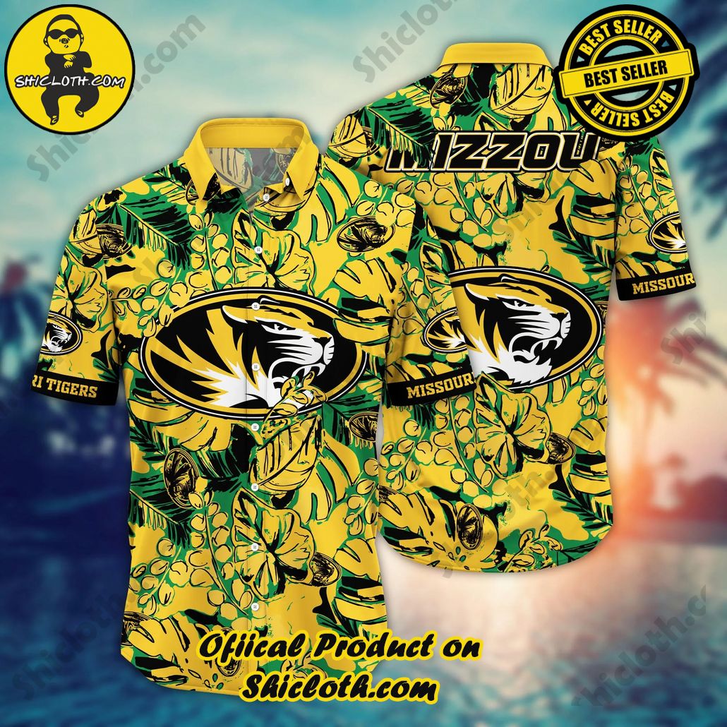 Shicloth Beach Shirts: The Perfect Way to Beat the Heat 67 Missouri Tigers NCAA Hawaiian Shirt Vacation Time Aloha Shirt