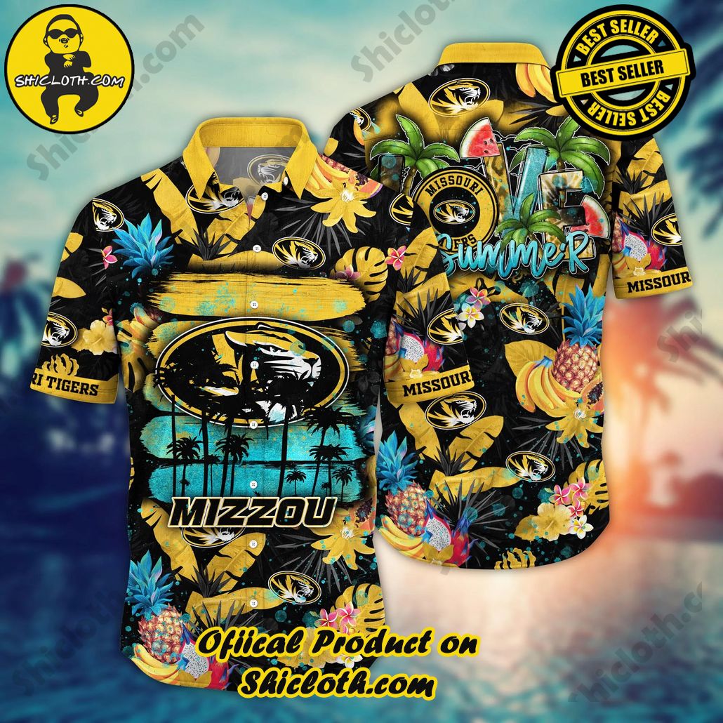 Shicloth Beach Shirts: The Perfect Way to Beat the Heat 68 Missouri Tigers NCAA Hawaiian Shirt Vacation Timetime Aloha Shirt