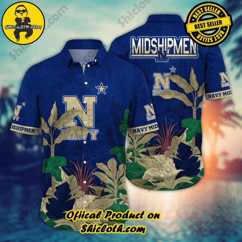 Shicloth Beach Shirts: The Perfect Way to Beat the Heat 72 Navy Midshipmen NCAA Hawaiian Shirt Pool Days Aloha Shirt