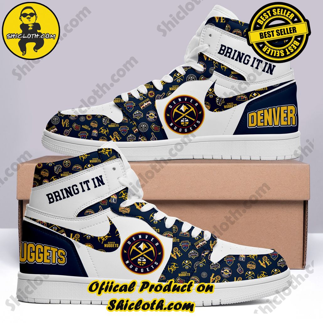 NBA Denver Nuggets Brings It In Nike Air Jordan 1, Hightop Sneakers