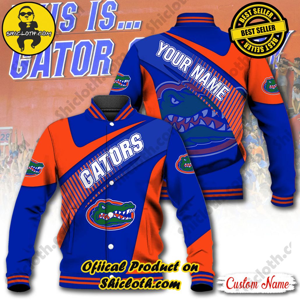 Stay Stylish and Cozy with Shicloth's Baseball Jacket Hoodie: The Perfect Blend of Sporty and Comfortable 15 NCAA Florida Gators Custom Name Baseball Jacket Hoodie New Ver