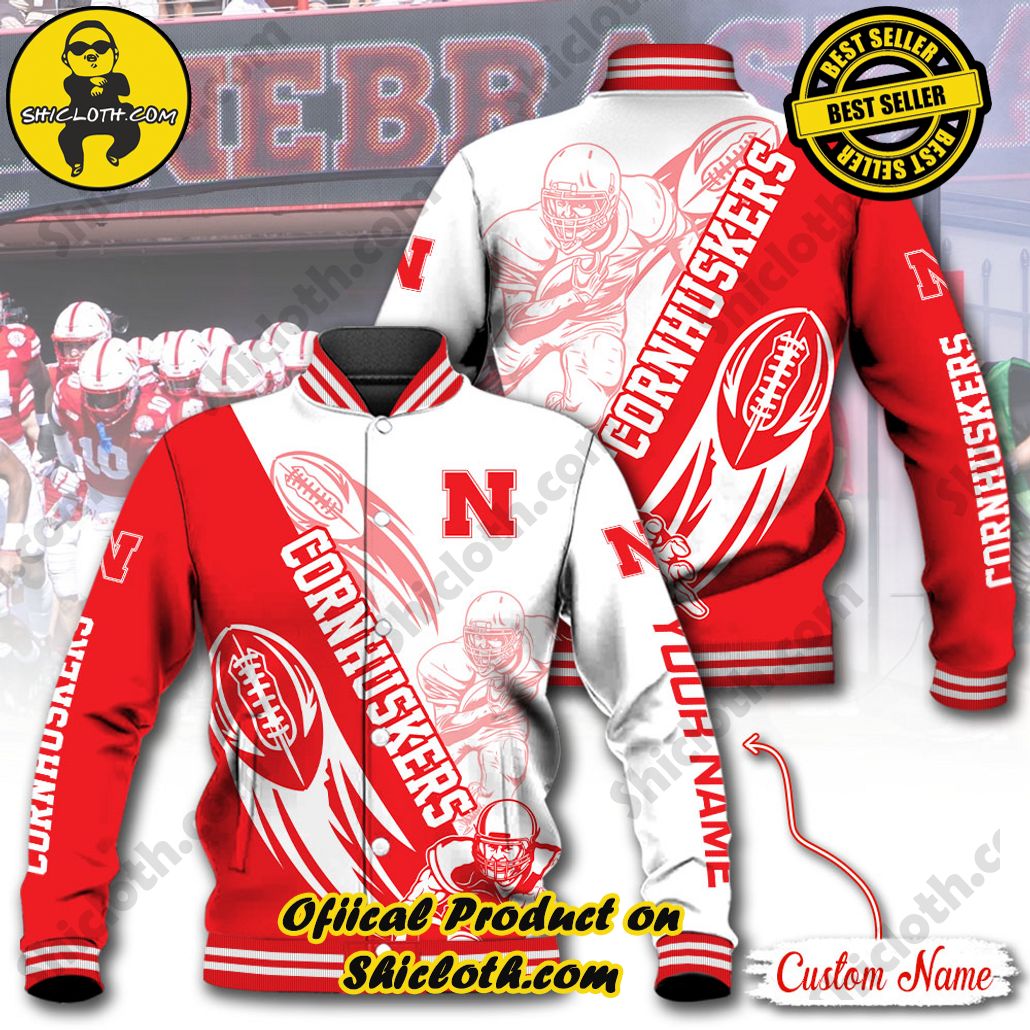 Discover Style and Comfort: The Shicloth Baseball Jacket Hoodie 11 NCAA Nebraska Cornhuskers Custom Name Baseball Jacket Hoodie