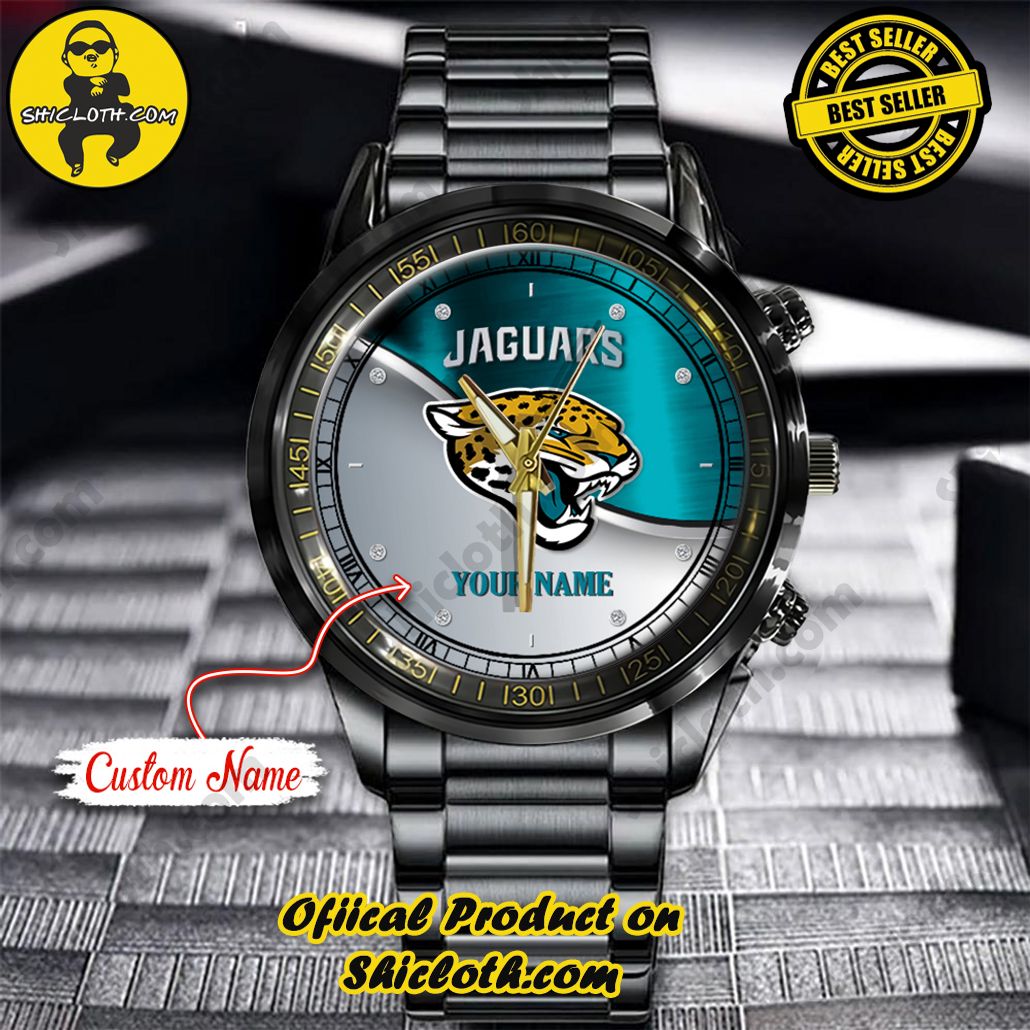 Introducing the Shicloth Steel Watch: A Timeless Blend of Style and Functionality 16 NFL Jacksonville Jaguars Custom Name Stainless Steel Watch