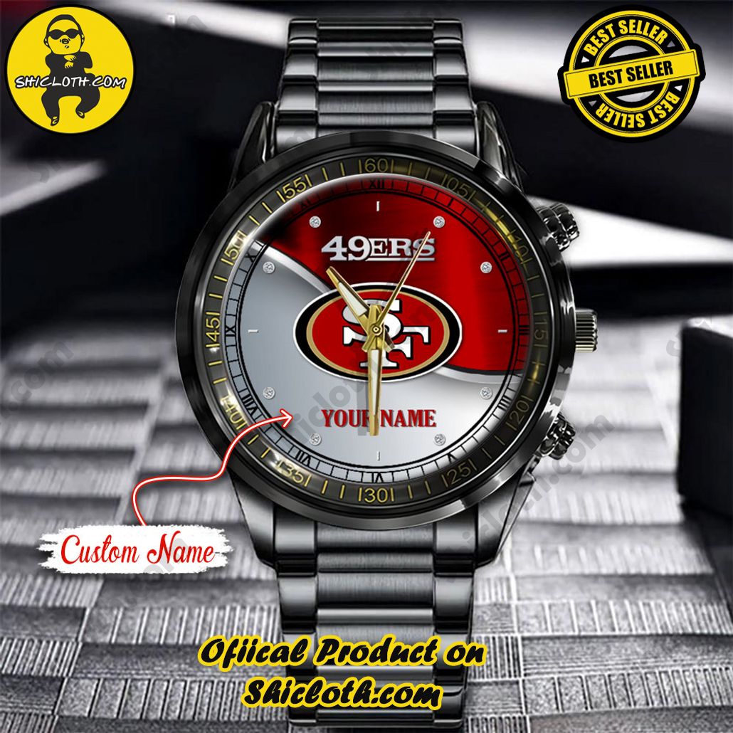 Introducing the Shicloth Steel Watch: A Timeless Blend of Style and Functionality 29 NFL San Francisco 49ers Custom Name Stainless Steel Watch