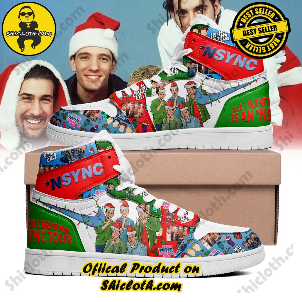 NSYNC Pop Band All I Want For Christmas is an NSYNC Tour Nike Air Jordan 1, Hightop Sneakers