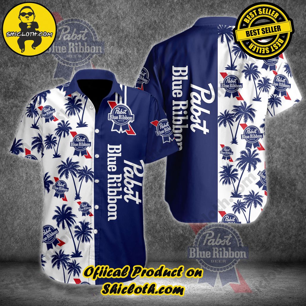 Unleash Your Inner Islander: Shicloth's Hawaiian Beach Shirts For Men 67 Pabst Blue Ribbon Button Beach Shirts For Men V6