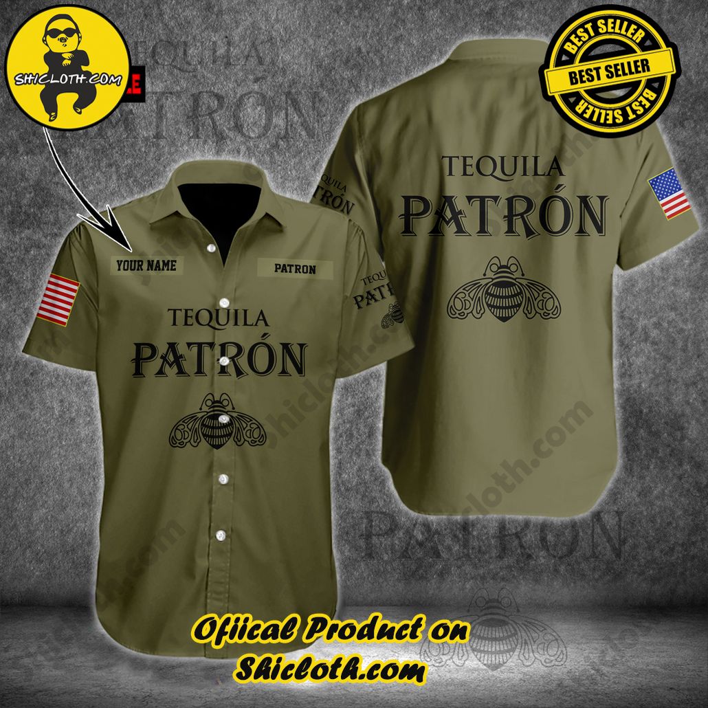 Unleash Your Inner Islander: Shicloth's Hawaiian Beach Shirts For Men 75 Partron Military Green Personalized Button Beach Shirts For Men