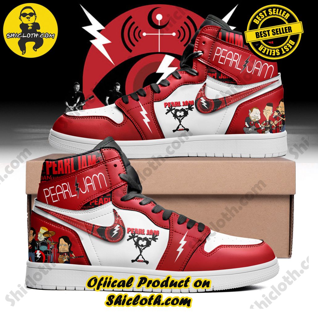 pearl jam rock band nike air jordan 1 hightop sneakers 2 efjCF