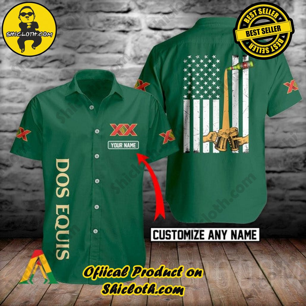 Discover Paradise: Shicloth's Button Shirt - Hawaiian Shirt 59 Personalized Basic Printed Dos Equis Button Shirt - Hawaiian Shirt