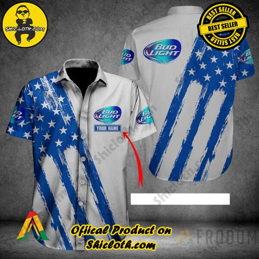 Discover Paradise: Shicloth's Button Shirt - Hawaiian Shirt 63 Personalized Bud Light Button Shirt - Hawaiian Shirt