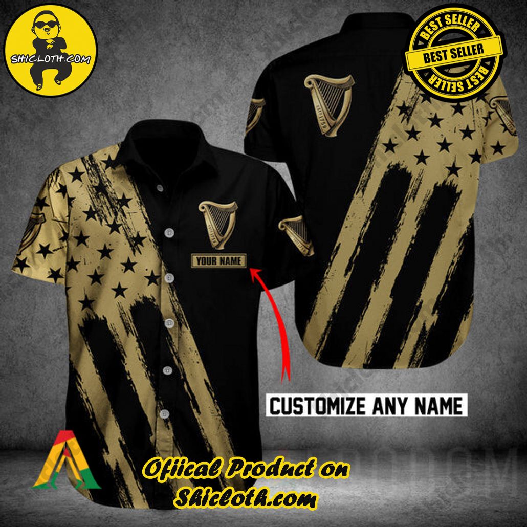 Discover Paradise: Shicloth's Button Shirt - Hawaiian Shirt 69 Personalized Guinness Beer Button Shirt - Hawaiian Shirt