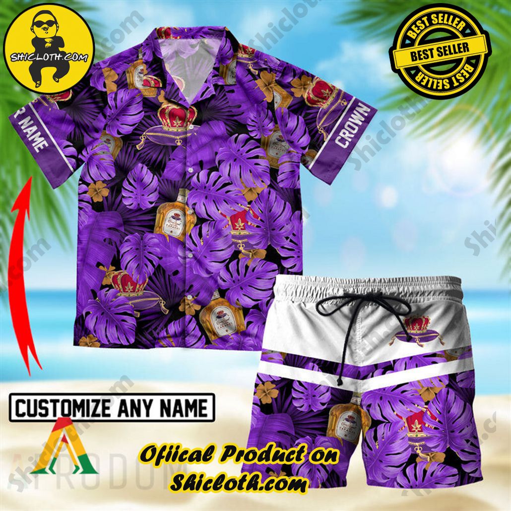 Unleash Your Inner Islander: Shicloth's Hawaiian Beach Shirts For Men 81 Personalized Tropical Crown Royal Hawaiian Beach Shirts For Men