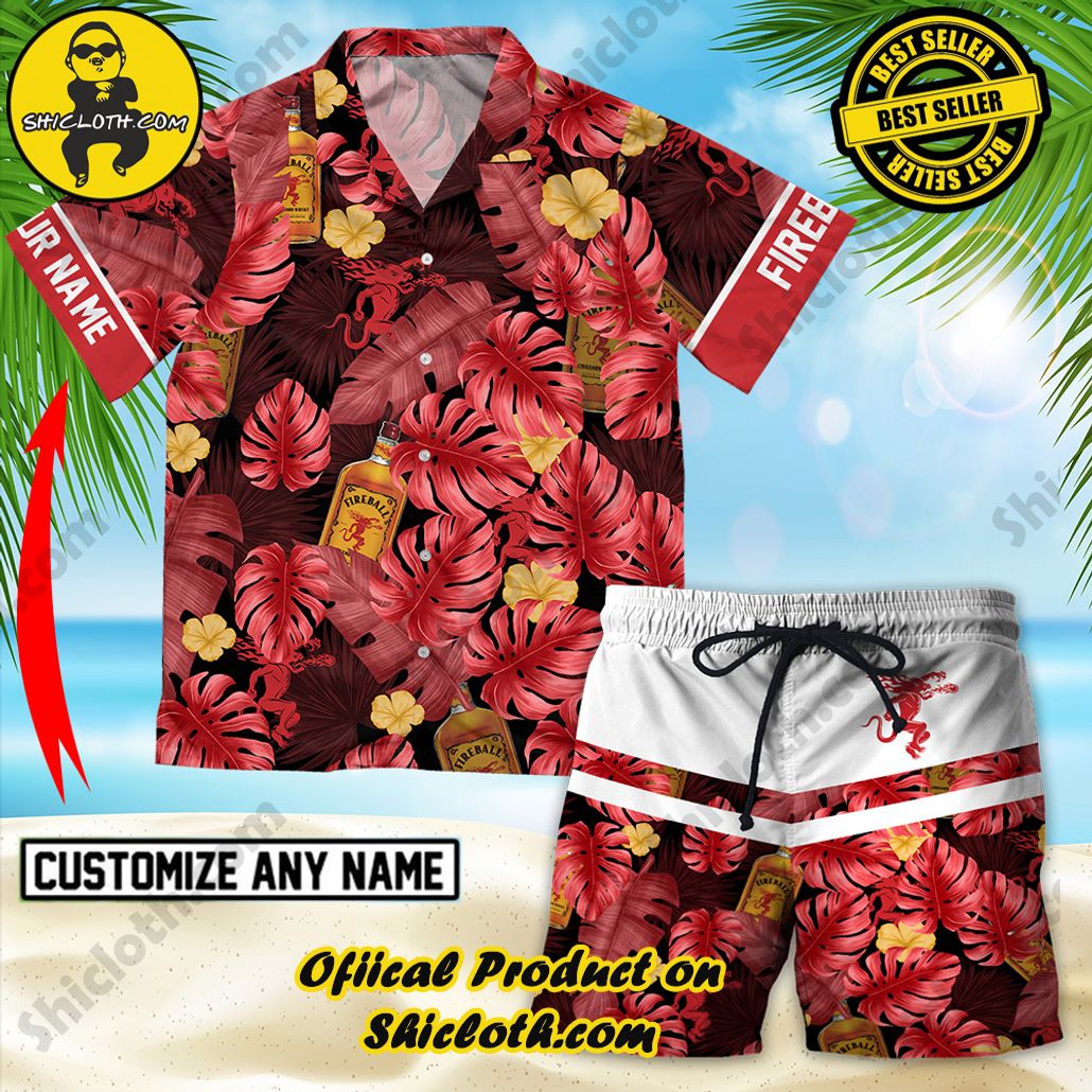 Unleash Your Inner Islander: Shicloth's Hawaiian Beach Shirts For Men 82 Personalized Tropical Fireball Hawaiian Beach Shirts For Men