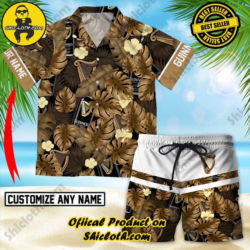 Unleash Your Inner Islander: Shicloth's Hawaiian Beach Shirts For Men 83 Personalized Tropical Guinness Hawaiian Beach Shirts For Men