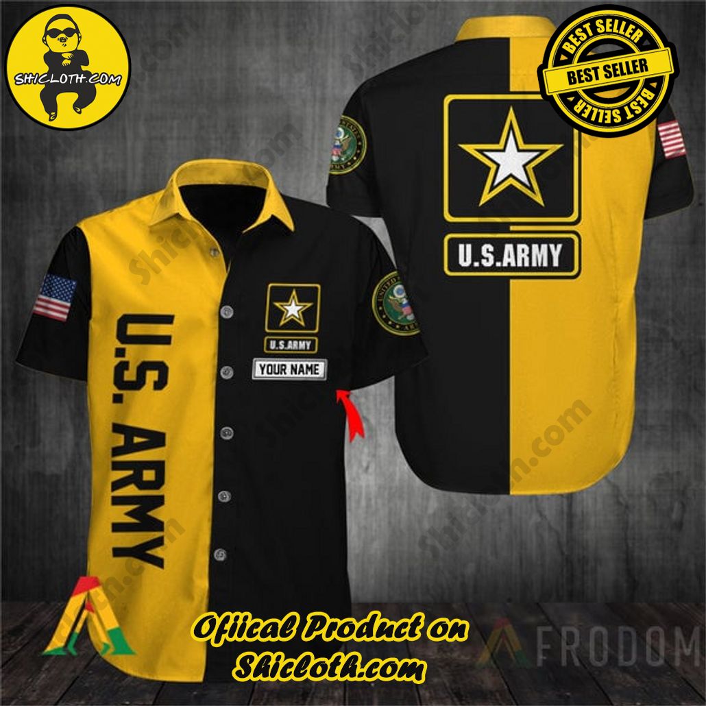 Discover Paradise: Shicloth's Button Shirt - Hawaiian Shirt 79 Personalized Vintage US Army Button Shirt - Hawaiian Shirt