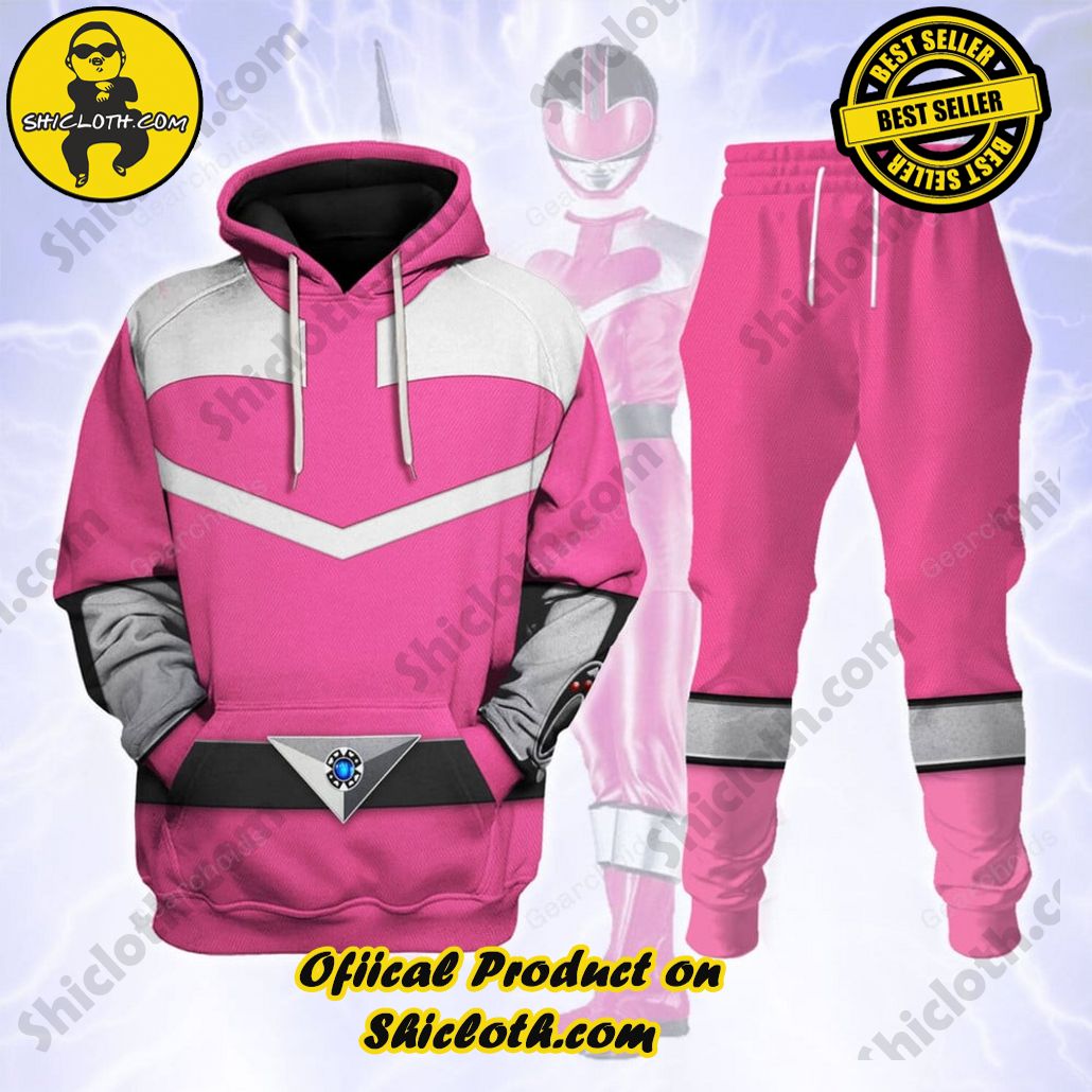 Unleash Your Inner Ranger: Introducing Shicloth's Power Rangers Lightspeed Outfit Costume Collection 28 Power Rangers Time Force (2001) Pink Hoodies Sweatshirt T-shirt Hawaiian Tracksuit