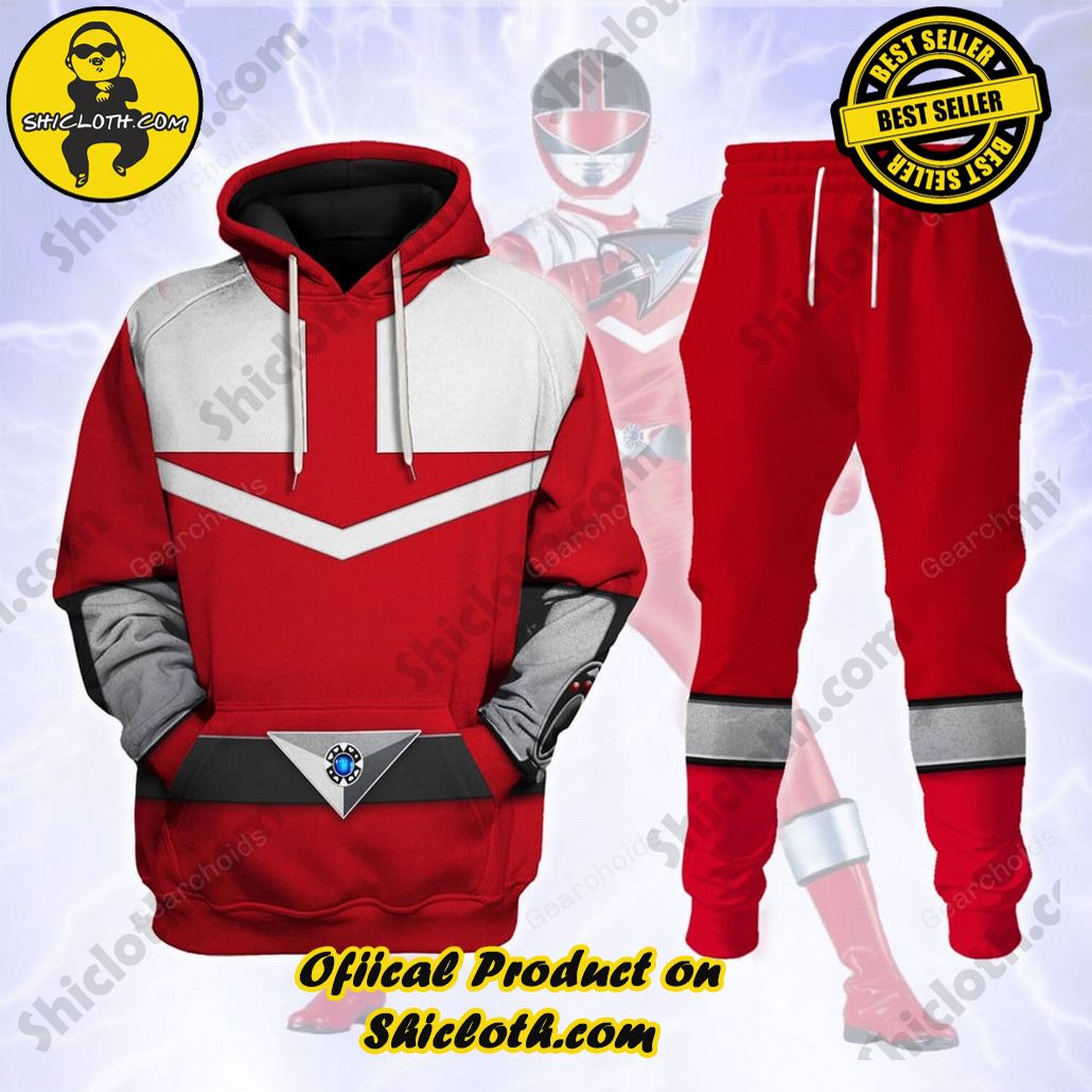 Unleash Your Inner Ranger: Introducing Shicloth's Power Rangers Lightspeed Outfit Costume Collection 29 Power Rangers Time Force (2001) Red Hoodies Sweatshirt T-shirt Hawaiian Tracksuit