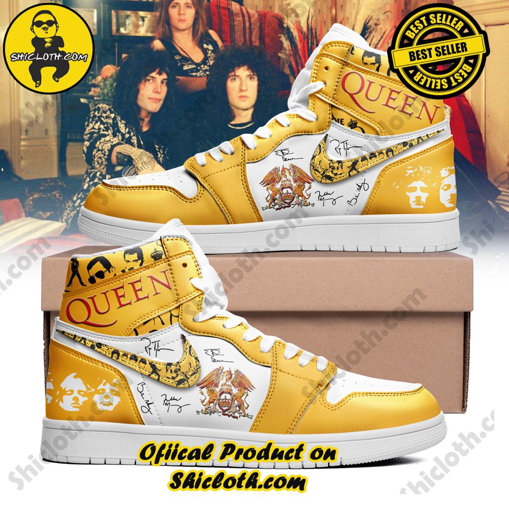 queen rock band nike air jordan 1 hightop sneakers 2 QDUoG