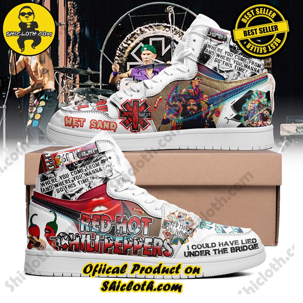 red hot chili peppers funk rock band nike air jordan 1 hightop sneakers 2 pA7ge