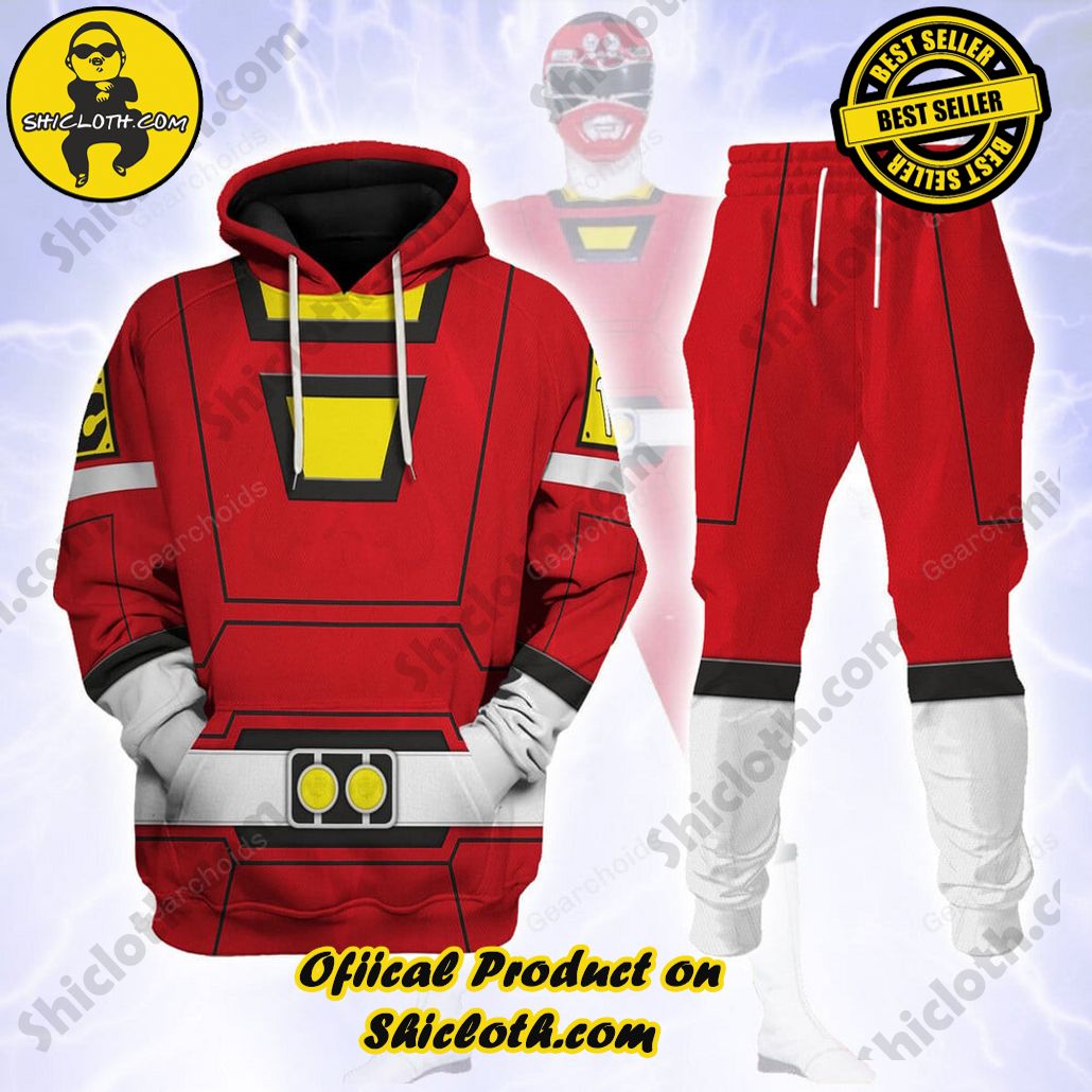 Unleash Your Inner Ranger: Introducing Shicloth's Power Rangers Lightspeed Outfit Costume Collection 31 Red Power Rangers Turbo Hoodies Sweatshirt T-shirt Hawaiian Tracksuit