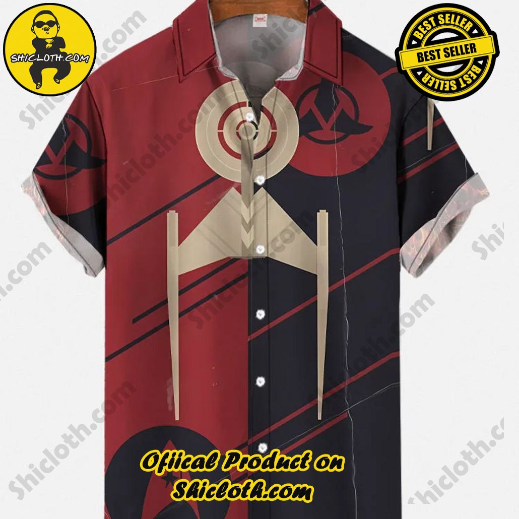Shicloth Short Sleeve Shirts: The Perfect Way to Stay Cool and Comfortable on Your Beach Vacation 37 Retro Geometric Style Spaceship On Red-Brown Printing Short Sleeve Shirt