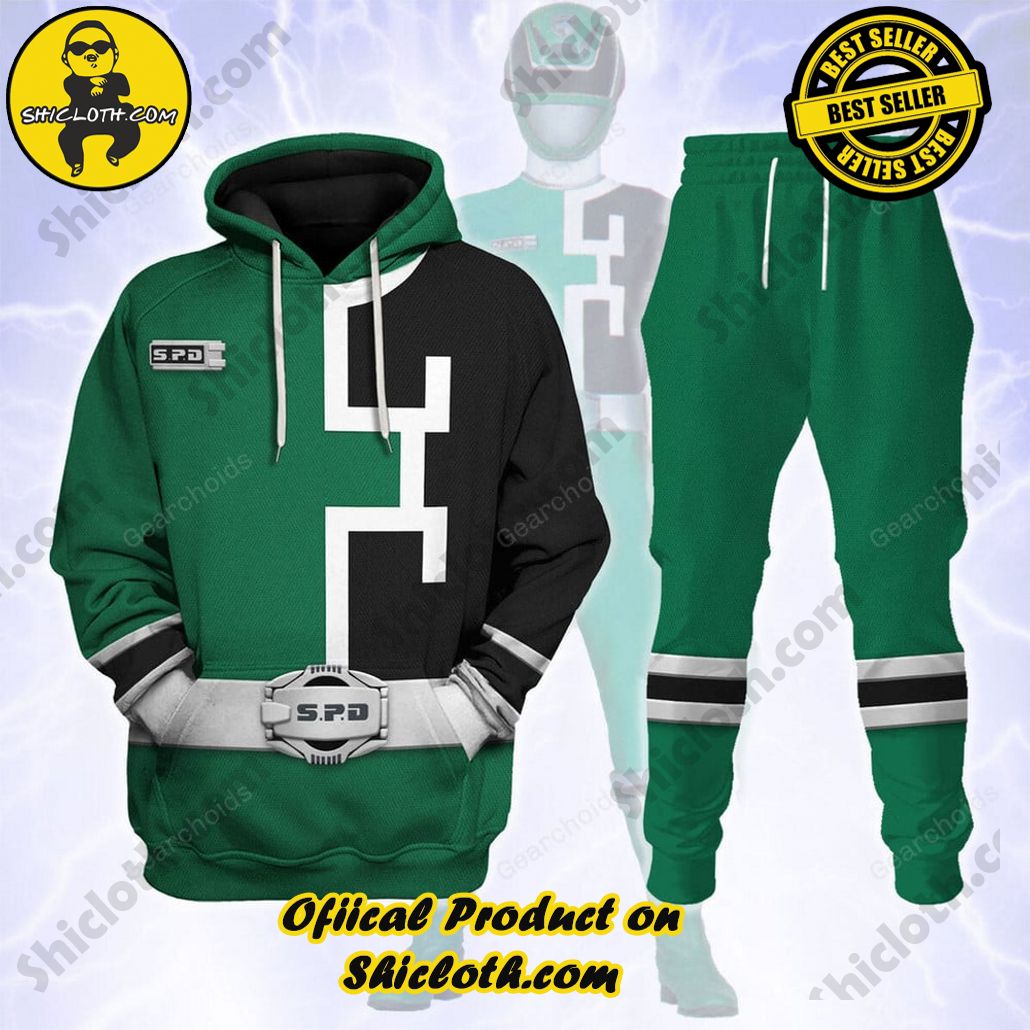 Unleash Your Inner Ranger: Introducing Shicloth's Power Rangers Lightspeed Outfit Costume Collection 37 S.P.D Green Ranger Hoodies Sweatshirt T-shirt Sweatpants Hawaiian Tracksuit