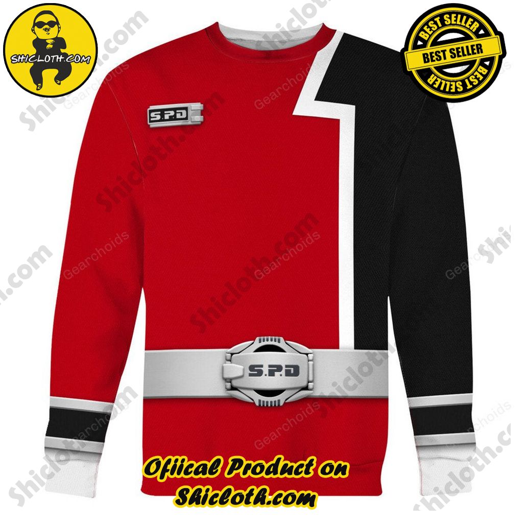 S.P.D Red Ranger Hoodies Sweatshirt T-shirt Sweatpants Hawaiian Tracksuit 6 S.P.D Red Ranger Hoodies Sweatshirt T-shirt Sweatpants Hawaiian Tracksuit - Image 6