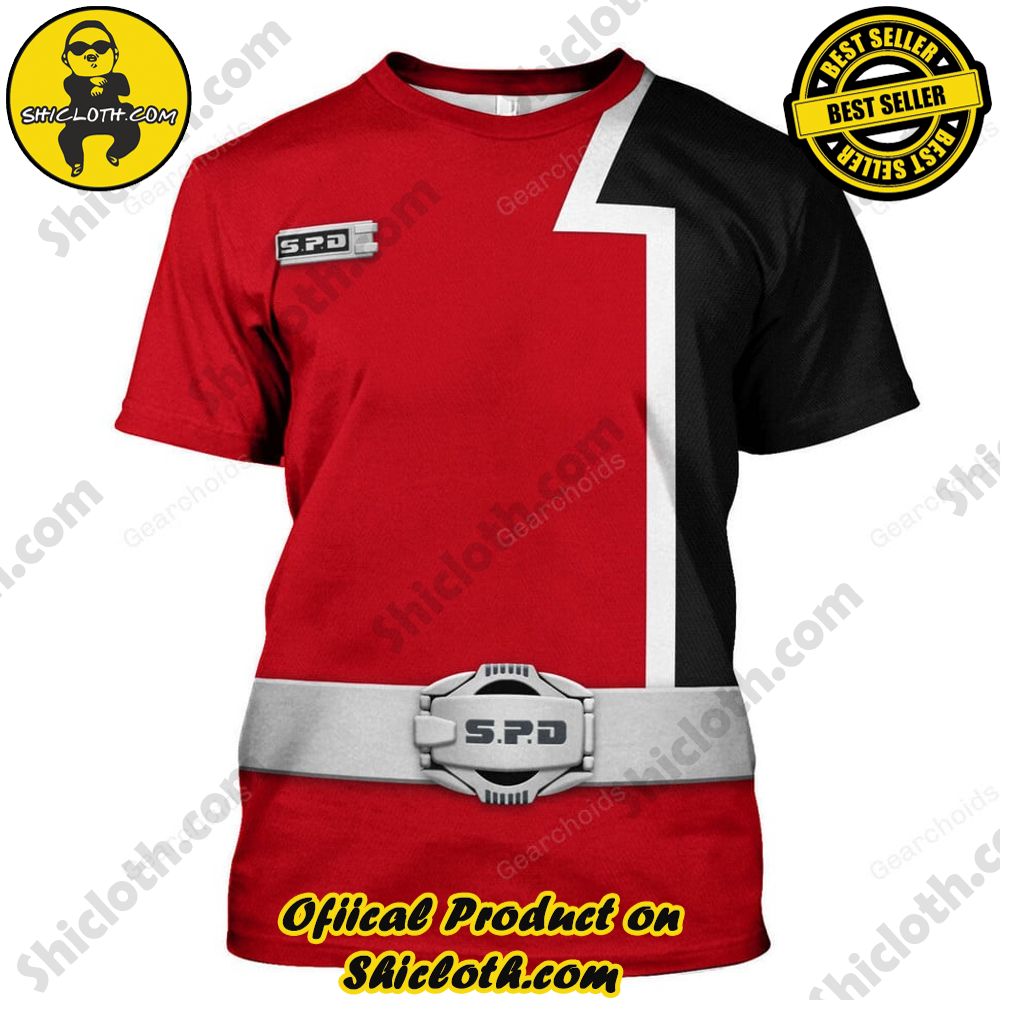 S.P.D Red Ranger Hoodies Sweatshirt T-shirt Sweatpants Hawaiian Tracksuit 7 S.P.D Red Ranger Hoodies Sweatshirt T-shirt Sweatpants Hawaiian Tracksuit - Image 7