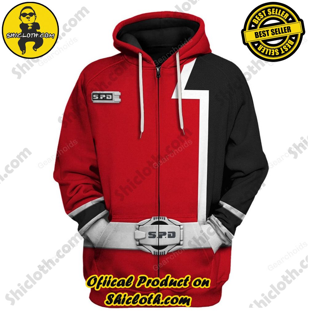 S.P.D Red Ranger Hoodies Sweatshirt T-shirt Sweatpants Hawaiian Tracksuit 8 S.P.D Red Ranger Hoodies Sweatshirt T-shirt Sweatpants Hawaiian Tracksuit - Image 8