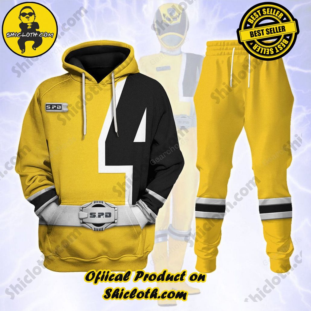 Unleash Your Inner Ranger: Introducing Shicloth's Power Rangers Lightspeed Outfit Costume Collection 41 S.P.D Yellow Ranger Hoodies Sweatshirt T-shirt Sweatpants Hawaiian Tracksuit