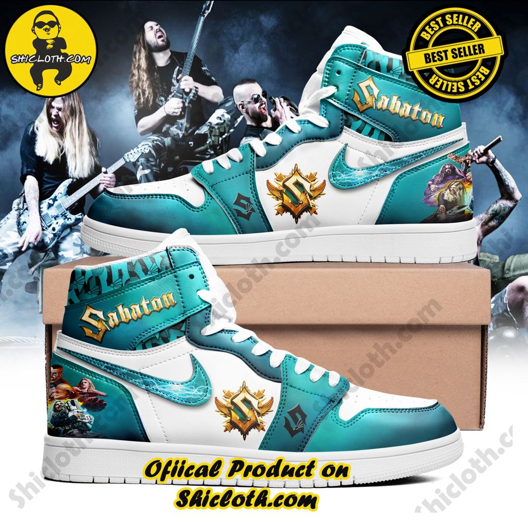 Sabaton Metal Band Nike Air Jordan 1, Hightop Sneakers