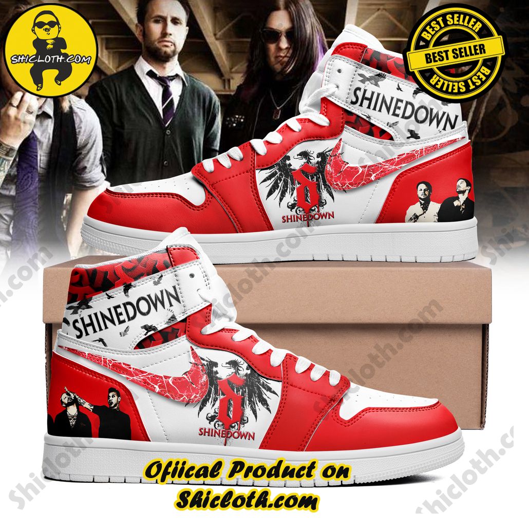 shinedown rock band nike air jordan 1 hightop sneakers 2 zyIeV