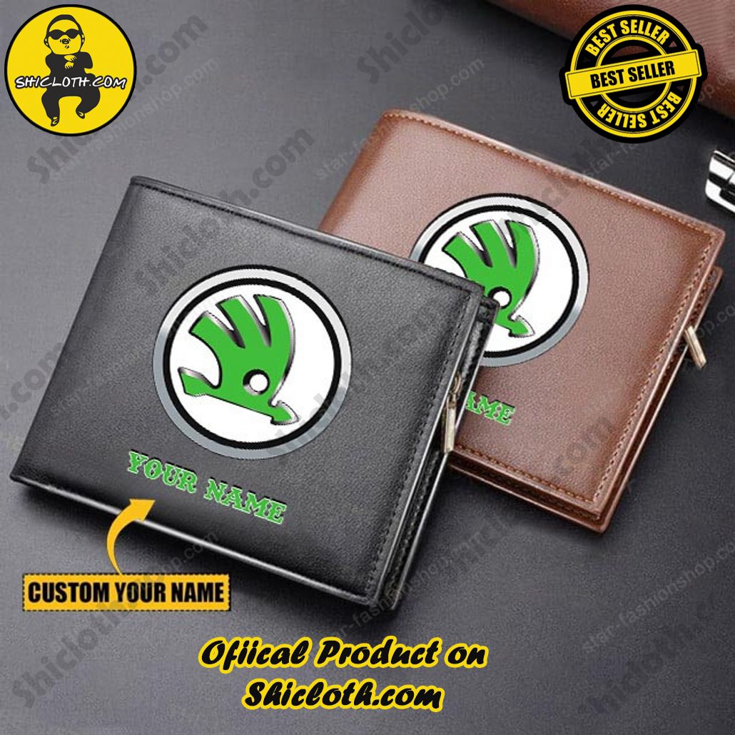 Discover the Timeless Elegance: Shicloth's Leather Wallet Unveiled 31 Skoda Auto Custom Name Handmade Leather Wallet