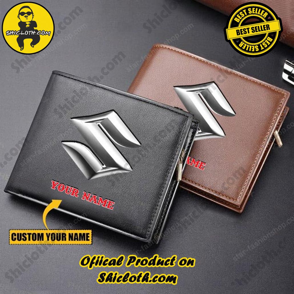 Discover the Timeless Elegance: Shicloth's Leather Wallet Unveiled 32 Suzuki Custom Name Handmade Leather Wallet