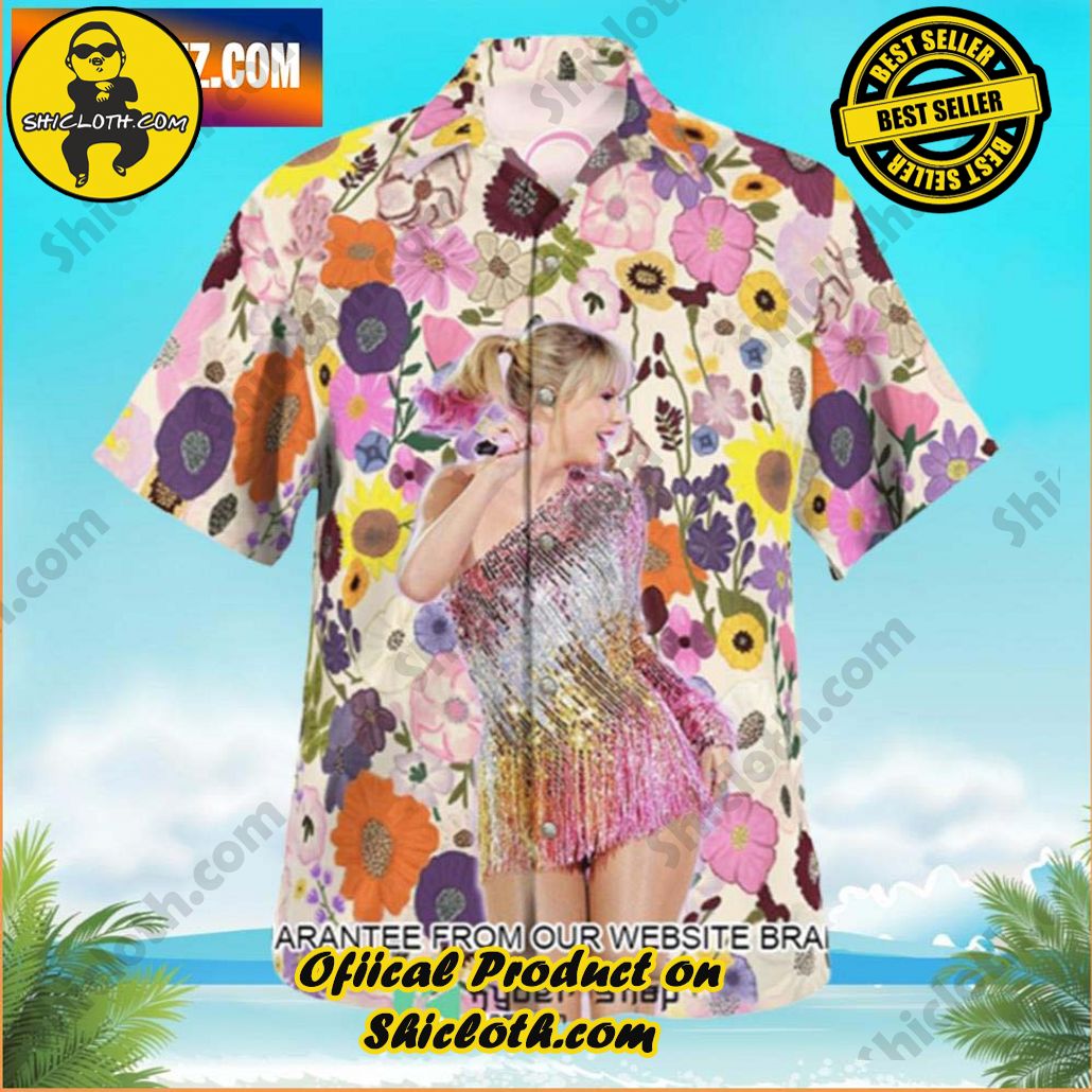 Tropical Vibes: Explore Shicloth's Hawaiian Shirt Collection 64 Taylor Swift On The Beach 2024 Trendy Hawaiian Shirt
