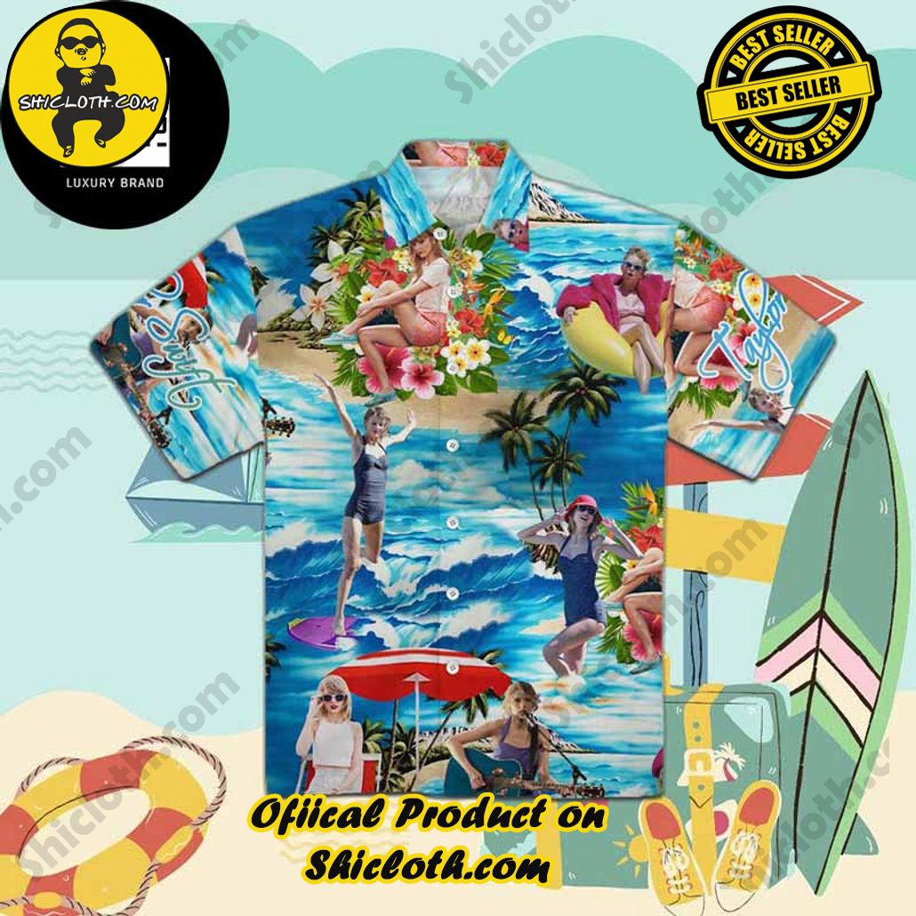 Tropical Vibes: Explore Shicloth's Hawaiian Shirt Collection 68 Taylor Swift The Eras Tour Album 2024 Trendy Hawaiian Shirt