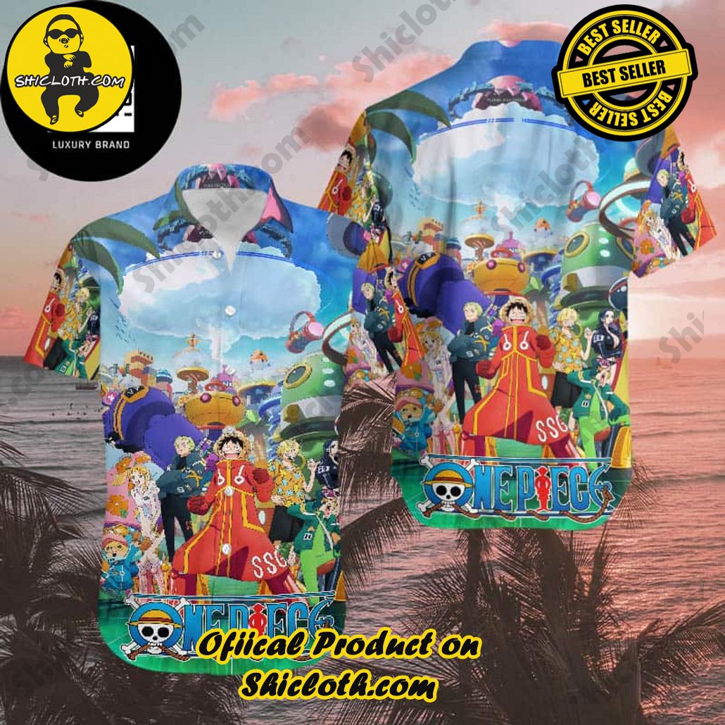 Tropical Vibes: Explore Shicloth's Hawaiian Shirt Collection 82 The One Piece Egghead Arc Netflix January 13 2024 Summer Trend Fan Gifts Hawaiian Shirt