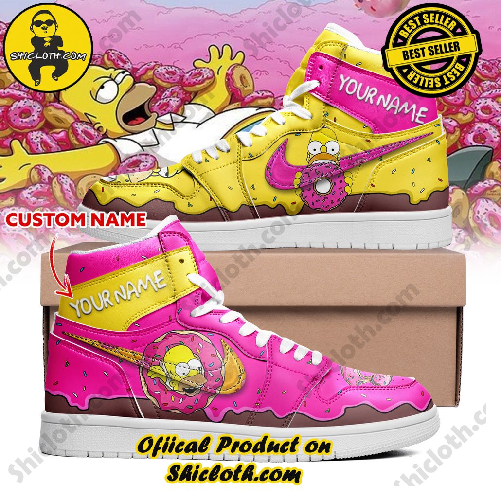 the simpsons personalized nike air jordan 1 hightop sneakers 2 ZdtPq