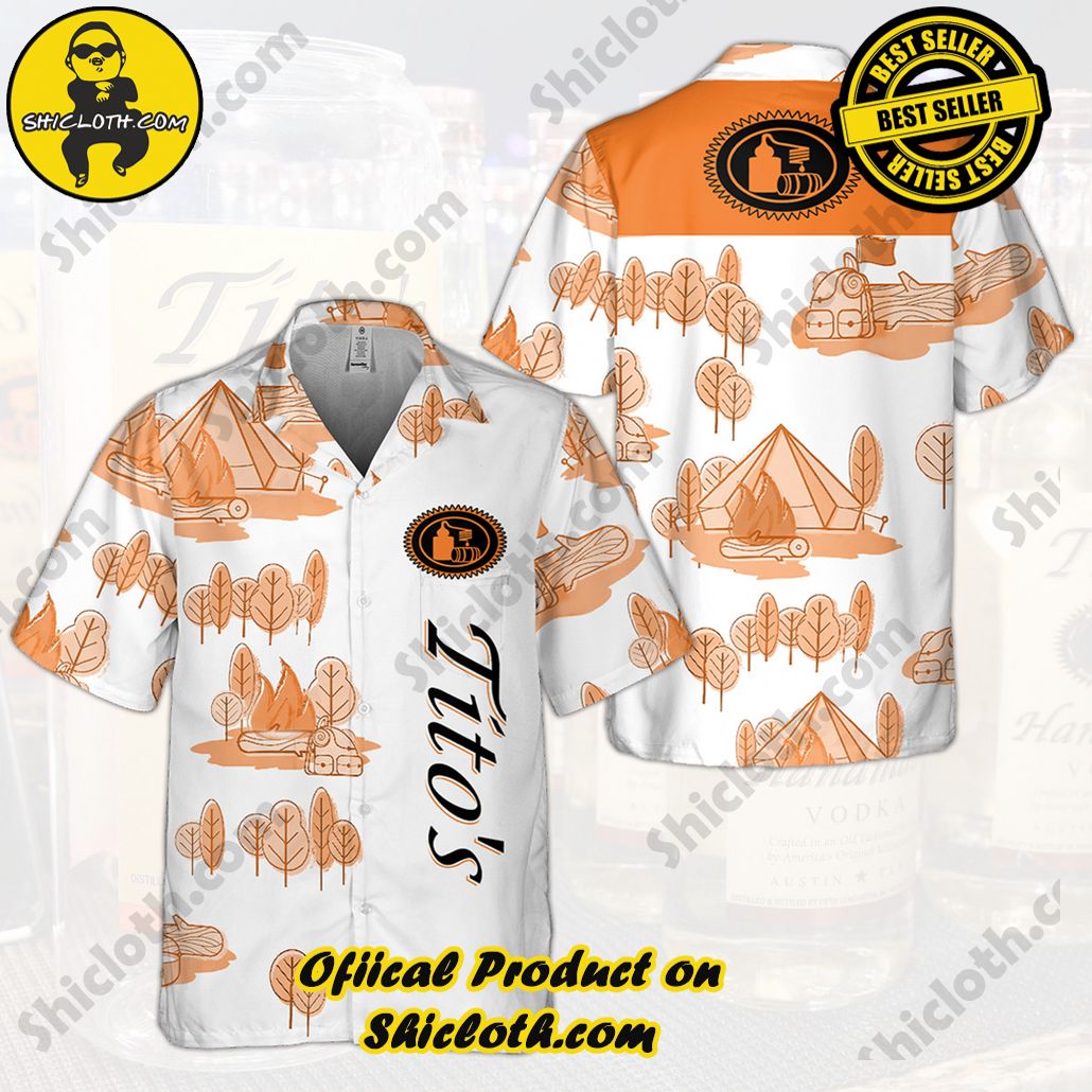 Unleash Your Inner Islander: Shicloth's Hawaiian Beach Shirts For Men 97 Tito’s Camping Hawaiian Beach Shirts For Men