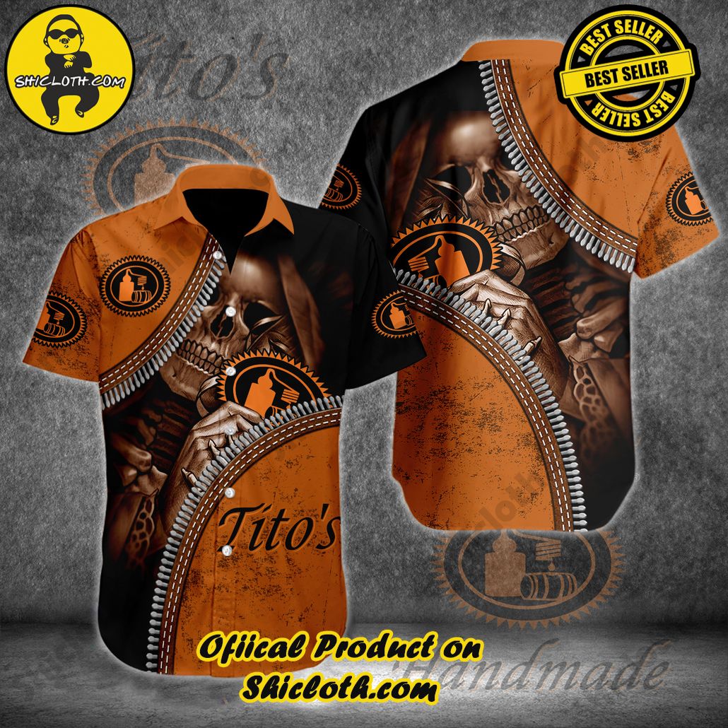 Discover Paradise: Shicloth's Button Shirt - Hawaiian Shirt 85 Tito’s Custom Name Motorcycle Button Shirt - Hawaiian Shirt