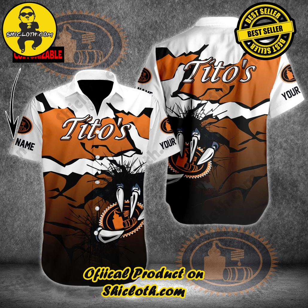 Unleash Your Inner Islander: Shicloth's Hawaiian Beach Shirts For Men 98 Tito’s Monster Custom Name Hawaiian Beach Shirts For Men