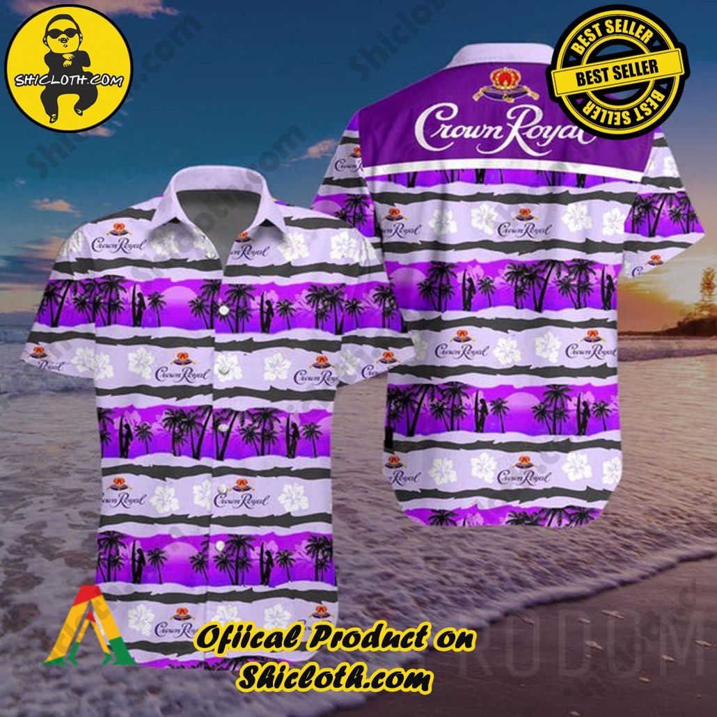 Discover Paradise: Shicloth's Button Shirt - Hawaiian Shirt 89 Tropical Beach Crown Royal Button Shirt - Hawaiian Shirt