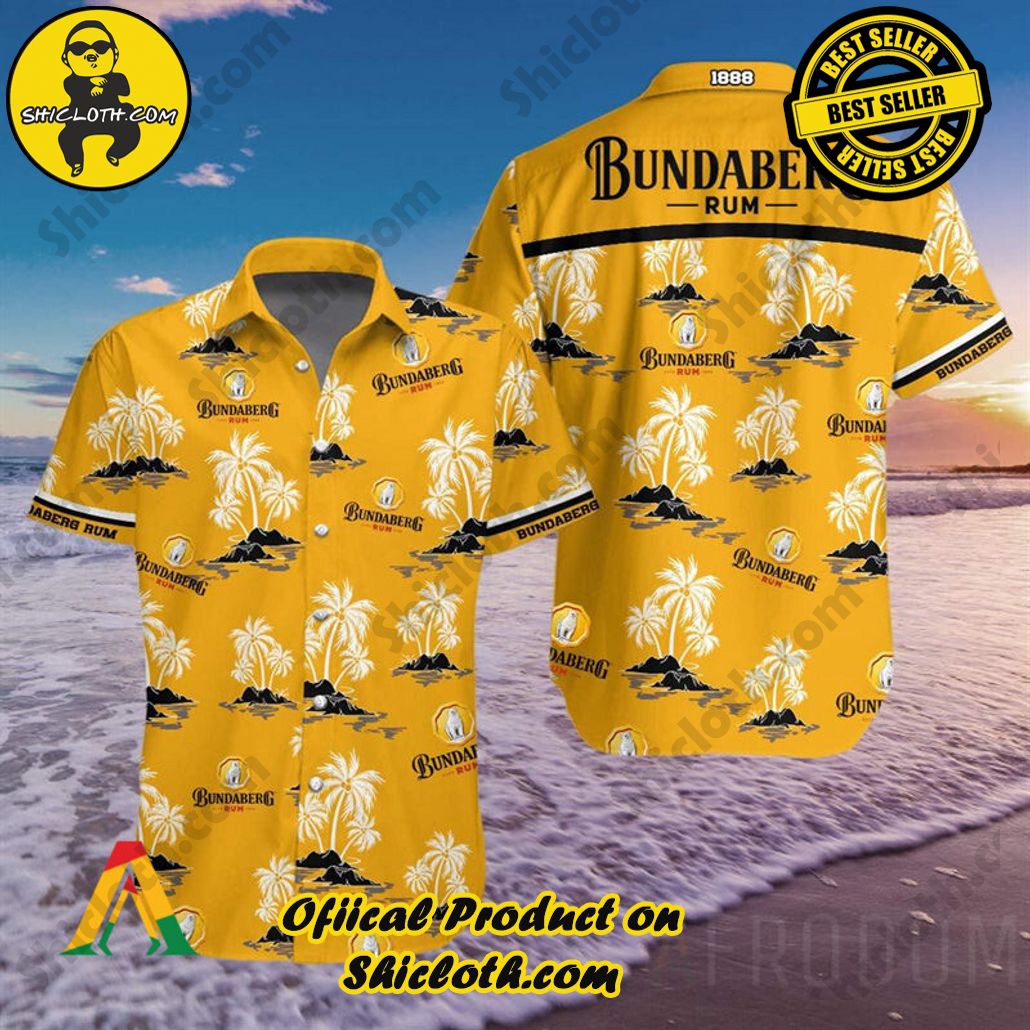 Discover Paradise: Shicloth's Button Shirt - Hawaiian Shirt 90 Tropical Bundaberg Rum Button Shirt - Hawaiian Shirt