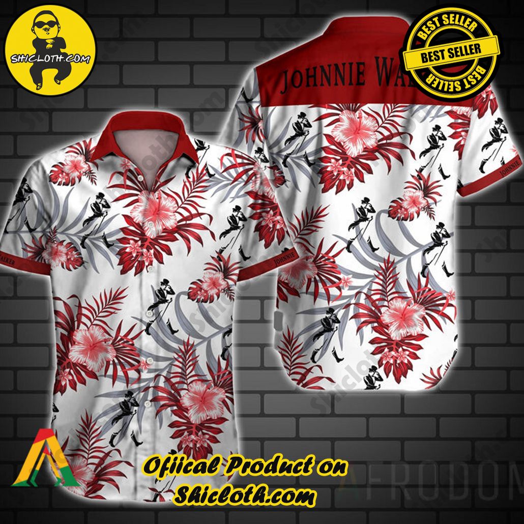 Discover Paradise: Shicloth's Button Shirt - Hawaiian Shirt 94 Tropical Johnnie Walker Button Shirt - Hawaiian Shirt